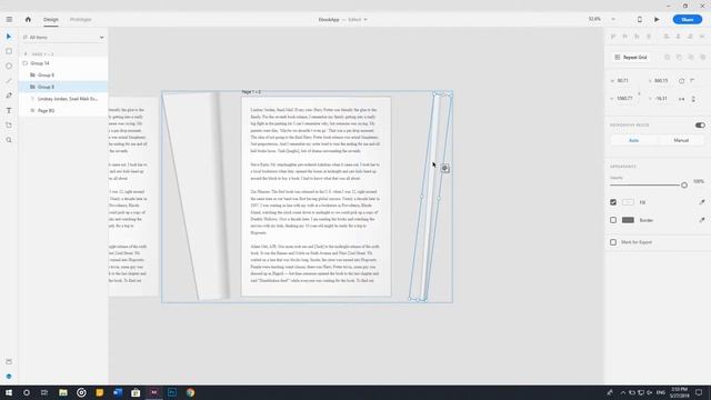 Page Curl Effect for E-book App Using Adobe XD