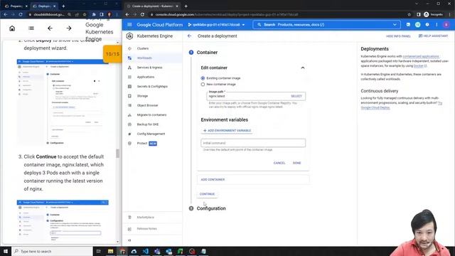 Deploying Google Kubernetes Engine