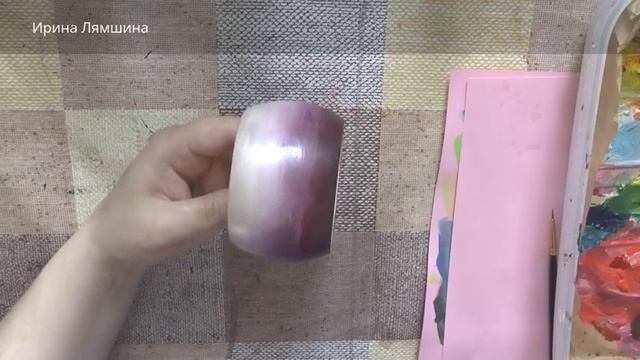 DIY, Браслет с орхидеями, часть 1, One Stroke, Ирина Лямшина