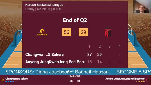 🔴 Live: LG Sakers vs Anyang JungKwanJang | Live Play By Play Scoreboard