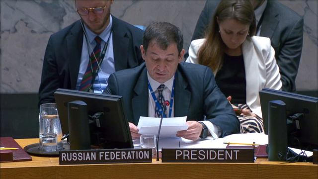 First DPR Dmitry Polyanskiy at UNSC briefing on Political and Humanitarian Situation in Syria