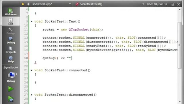 C   Qt 66   QTCPSocket using signals and slots