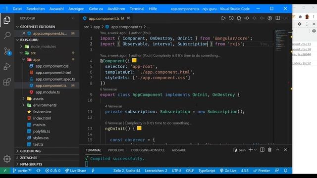Tutoriel  RxJS #7 - Créer des Observables grâce aux fonctions: of(), from()