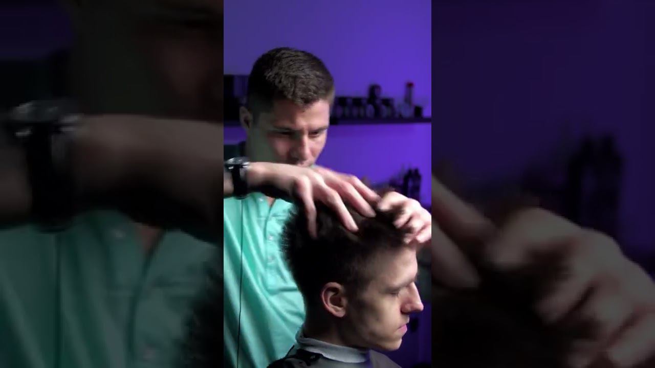 ASMR стрижка в genesis barbershop для мужчины