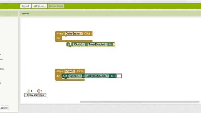 Making a Delay on MIT App Inventor 2