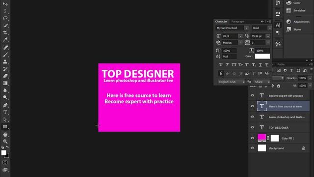 create an animated GIF banner in Photoshop step by step