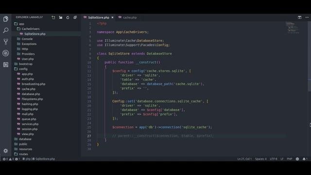 How to create Custom Cache Driver in Laravel? Add SQlite as cache driver in Laravel