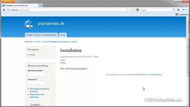 Drupal Tutorial: Ein Forum und eine Umfrage anlegen