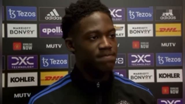 Kobbie Mainoo reacts to making first-team debut at Manchester United vs Charlton 3-0
