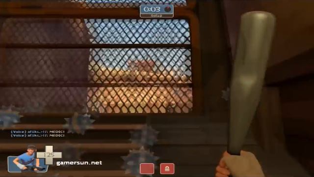 TFS ownage with the Bat  (Scout class) Episode 1