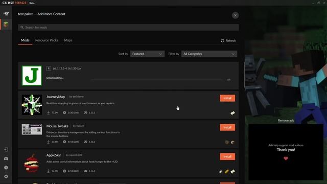 YENİ CURSEFORGE ve ÖZELLİKLERİ - Minecraft ve Mod Paketleri