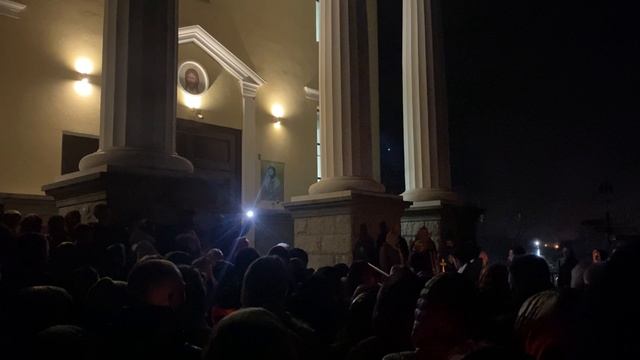 Вадим Сушко на Пасхальном богослужении в самом западном Патриаршем Подворье - храме в Балтийске