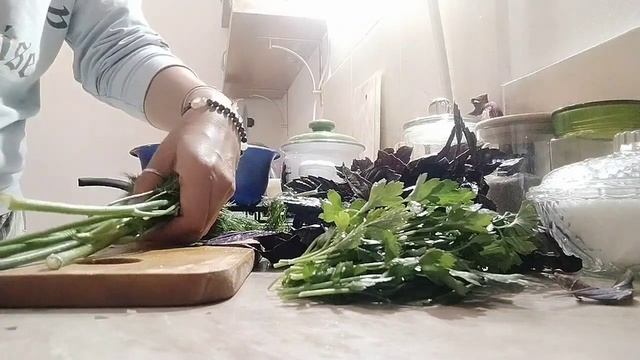 Заморожування зелені на зиму//Freezing Greens For The Winter