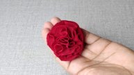 Amazing Hand Embroidery Flower design idea.Easy Hand Embroidery Flower design trick