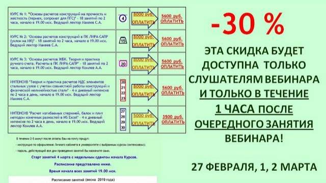 ПРИЯТНОЕ ОБЪЯВЛЕНИЕ - СКИДКА 30 % на любой онлайн Курс профессора Макеева С.А.