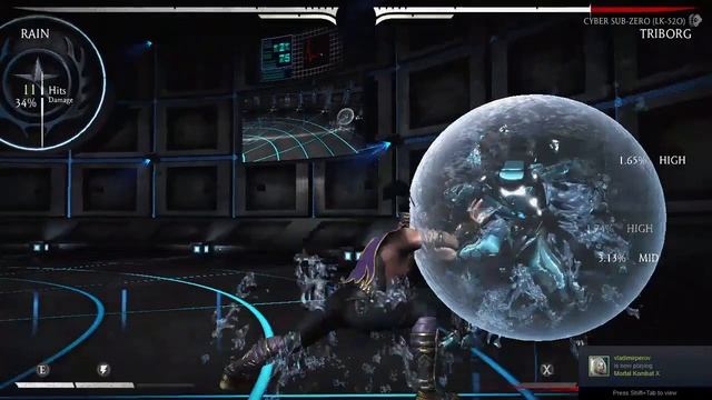 Modded Kombat XL | 43% Rain Combo 1 bar (The Fun Begins)