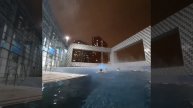 Открытый бассейн "Акватория Зил" зимой