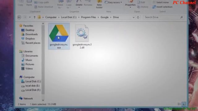 Google drive error Windows 8