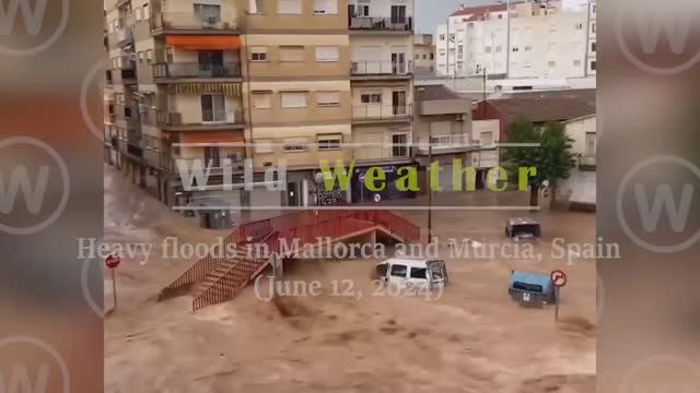 Драматические кадры из Испании! Страшное наводнение Разрушено полгорода, эвакуация населения