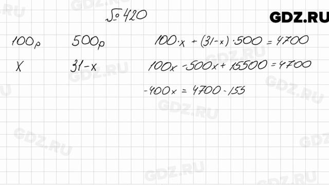 № 420 - Алгебра 8 класс Мерзляк