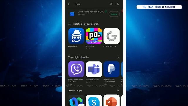 How To Download And Install Zoom App On Android | Zoom App Download 2023 @webtotech