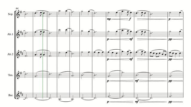 A Christmas Festival for Saxophone Quintet