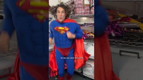 Kids Song - Let's Be Superheroes 🦸♂️ Lots of fun super hero costumes in our cupboard 😄 #shorts