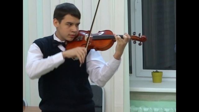 Шарль Берио. Концерт №9 (часть 1), исполняет учащийся ДШИ №14 г. Омска Борис Вольвач