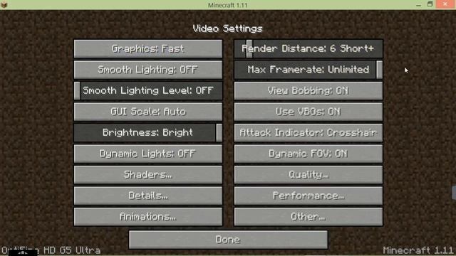 BEST MINECRAFT SETTINGS FOR LOW END PC  FPS 100+