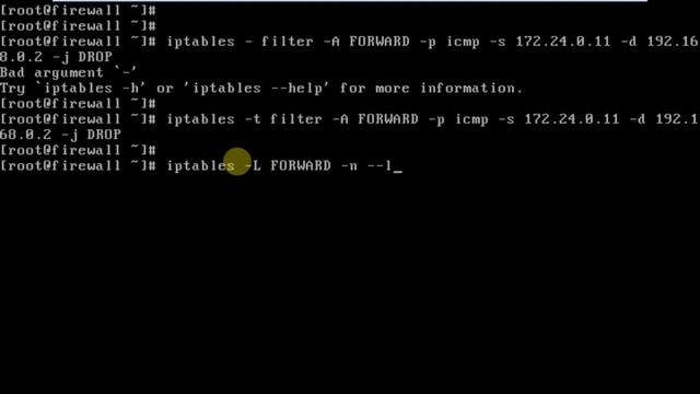 36 How to Block Ping (ICMP) Traffic using Iptables Firewall Demo | FORWARD Direction