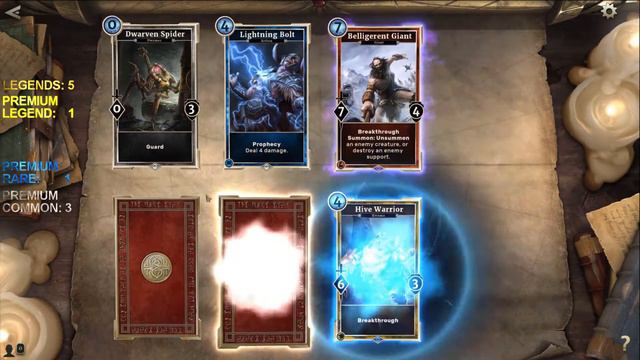 TES: Legends opening of a god pack at 34/40 ◄iDATUS►