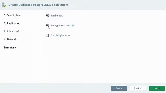 Create a New Dedicated PostgreSQL Deployment: Fast