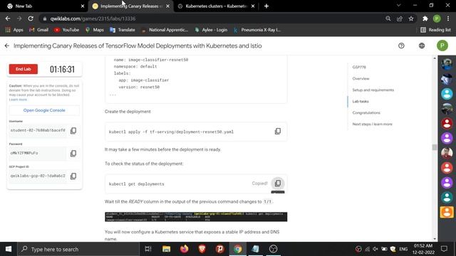 Implementing Canary Releases of TensorFlow Model Deployments with Kubernetes & Istio GSP778 Qwiklab