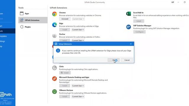 How to install Chrome  Extension and Microsoft Edge Extension  and also Java Extension for Uipath.