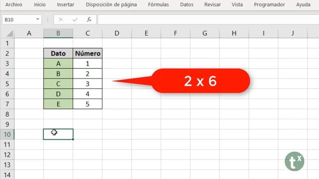 La función TRANSPONER en Excel 