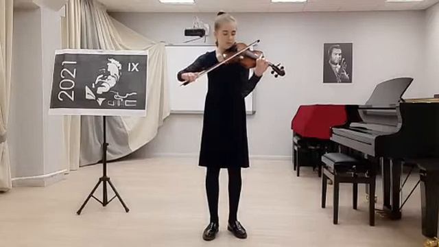 Войт Эвелина, скрипка.     А. Комаровский Этюд №39