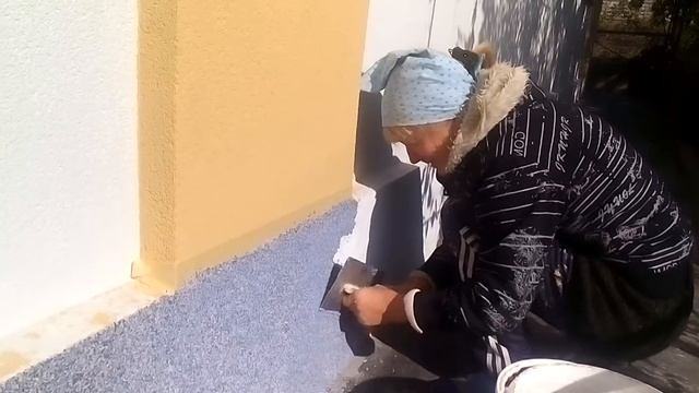 Способ нанесения мозаики.