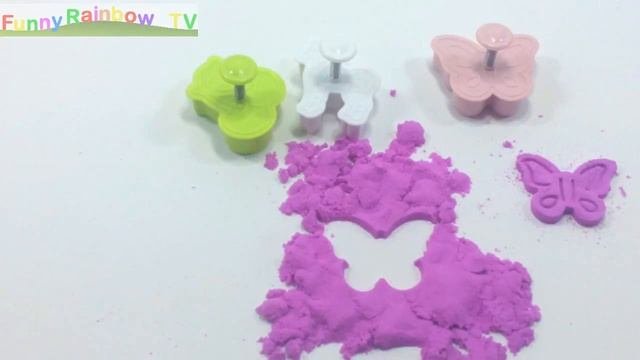 Играем с КИНЕТИЧЕСКИМ песком и ЛЕПИМ ФИГУРКИ УЧИМ ЦВЕТА на Русском и Английском ВИДЕО ДЛЯ ДЕТЕЙ