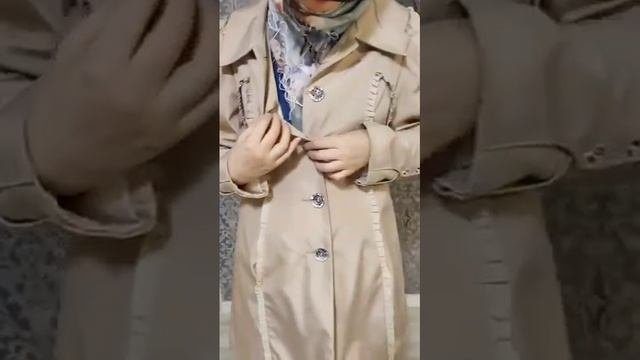 Лёгкий винтажный плащ для теплой весны/осени