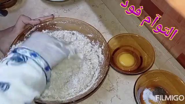 عيش الفينو بدون اي نوع من انواع الدقيق بالشوفان فقط هش وطري #فينو الشوفان للمدراس #للدايت#التوآم_فو
