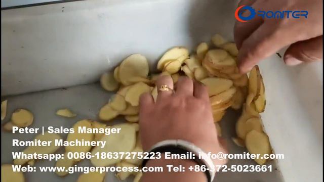 Автоматическая машина для резки имбиря ломтиками и палочками