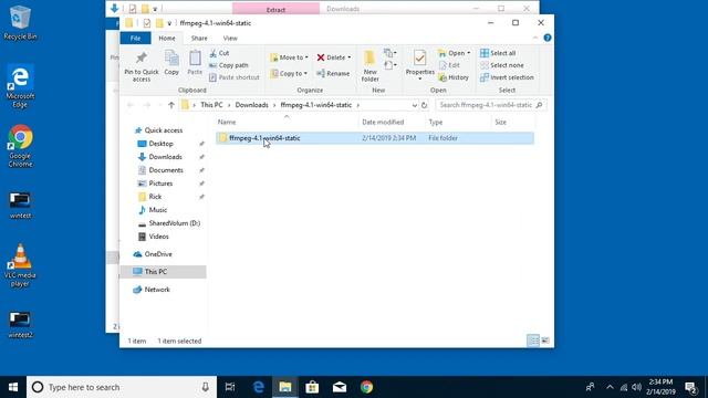 Installing FFmpeg on Windows 10