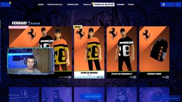 ? FORTNITE X FERRARI | MERECE LA PENA el *NUEVO* LOTE  FERRARI? ICONO DE MODENA Y PILOTO MARANELLO!