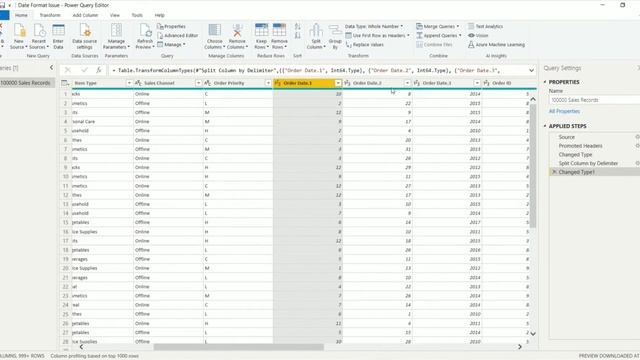 Power BI | Date Format Issue | Resolved Using M Code Error Handling