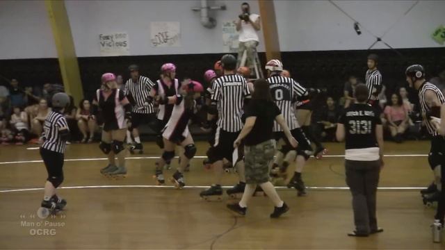 20120915  OCRG flat track bout:  Blockwork Orange vs. SDRD Starlettes  - 2nd half