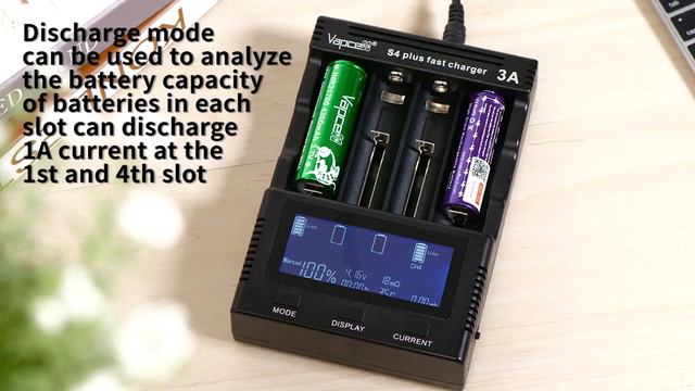Зарядное устройство для аккумуляторных батареек S4 Plus V3 с тестером 4 отделения купить на NEZZ.RU