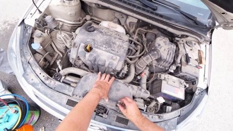 Как помыть радиатор на автомобиле Hyundai i30 ? т. 38-22-55 Омск в 2018 году работаем !