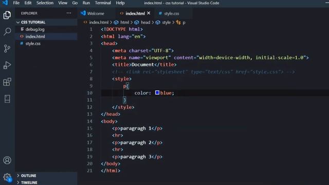 CSS Tutorial in Hindi Part 2 - How to Add CSS to HTML | How to Link CSS to HTML