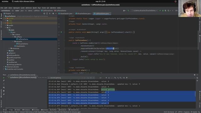 Примеры применения caffeine и ehcache в java