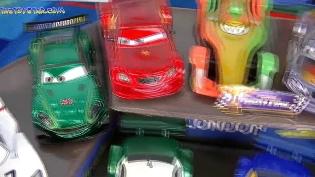 Pixar Cars 2 World Grand Prix 16 Race Cars Diecast Playset